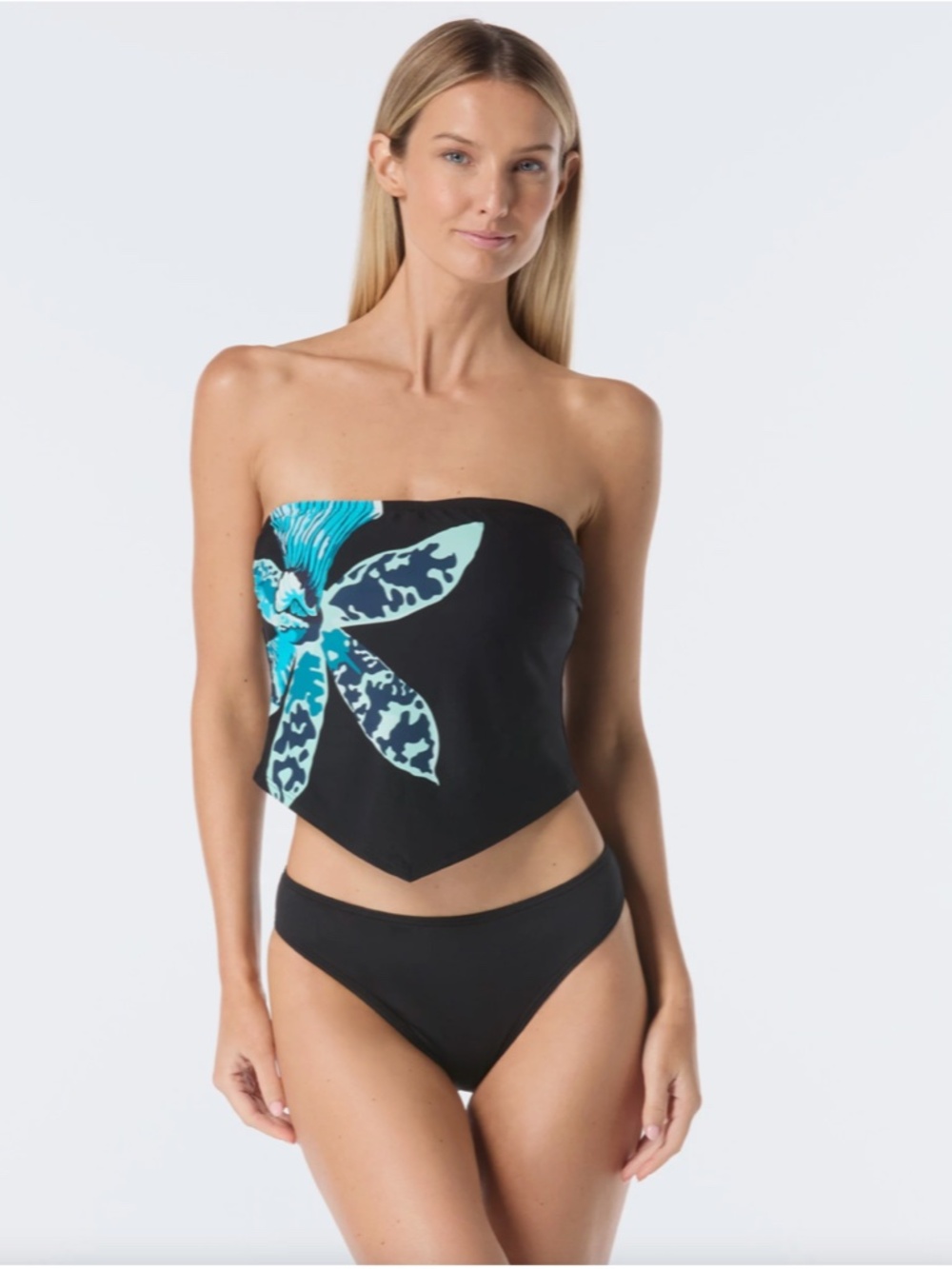 NEW W/ TAGS Vince Camuto BLACK Tankini Tube Top - Midnight Orchid MED 3 3950kyle